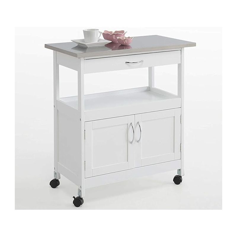 Carro de cocina 2 puertas 1 cajon tapa inox